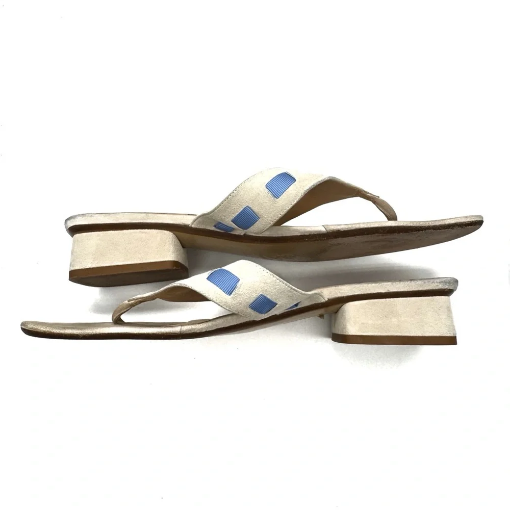 Gioia‎ Dell'Acqua Woven Heeled Thong Sandals